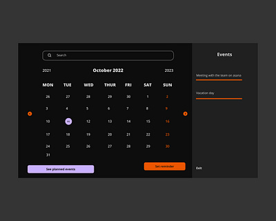 Calendar behance calendar daily ui dashboard design design figma design interactive design landingpage ui typography ui ui challenge website design