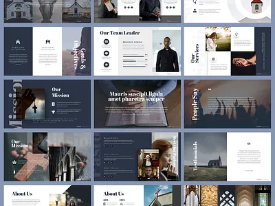 Church - PowerPoint Template christianity church cross powerpoint religion slides template worship