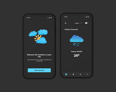 Weather app daily ui dashboard design mobile app design ui website design