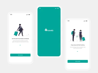 Travelz booking App- Case study booking app figma mobile app ui