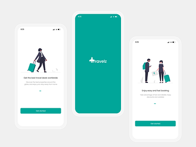 Travelz booking App- Case study booking app figma mobile app ui
