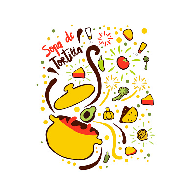 Sopa de Tortilla 3d animation app branding design graphic design illustration logo motion graphics typography ui ux vector