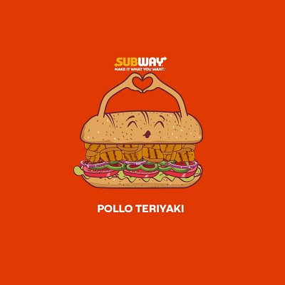 Pollo Teriyaki app branding design graphic design illustration logo typography ui ux vector