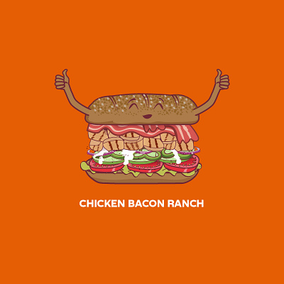 Chicken Bacon 3d animation app branding design graphic design illustration logo motion graphics typography ui ux vector