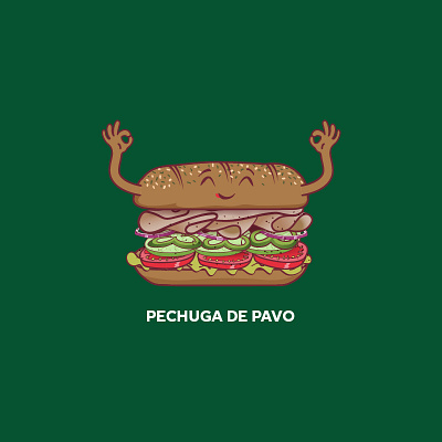 Sandwich - Pechuga app branding design graphic design illustration logo typography ui ux vector