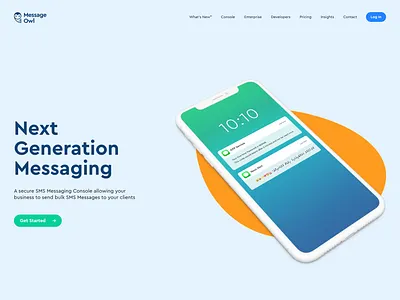 Message Owl - Next Generation Messaging app clean design maldives messaging sms tailwind ui