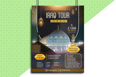 Travel Agency Islamic Flyer ad advertising agency attractive banner creative design designer elegant event eyecatching flyer ghoas graphic design illustration islamic post social media travel urs