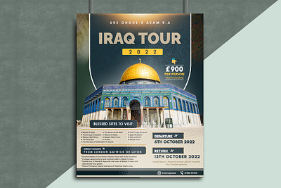 Travel Agency Islamic Flyer ad advertising agency banner creative design designer event flyer graphic design highquality illustration islamic media places poster print social travel visit