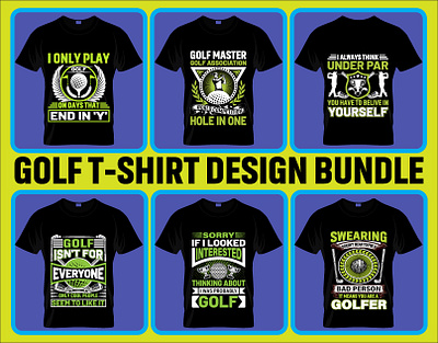 golf t-shirt design bundle. custom golf golfcoach golfcourse golfer golfers golffitness golfing golflife golfstagram golfswing golftips graphic instagolf t shirt design topgolf tyougraphy vintage