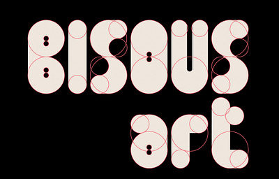 Bisous art branding design logo