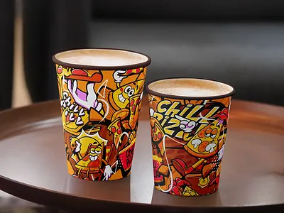 illustration for Chill Pizza branding design draw graphic design illustration logo pizza