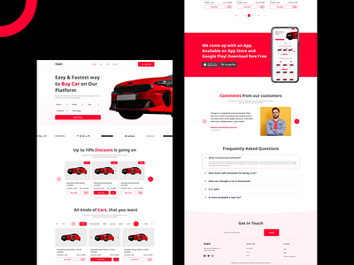 Old Car & Parts selling website landing page landing page ui old car parts selling website tamplate design ui ui design ui template website