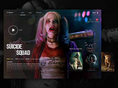 Cnema film filmdesign homepage homepagedesign landpage movie moviehomepage moviewebdesign ui uidesign uidesigner uiuxdesign ux uxdesigner webdesign