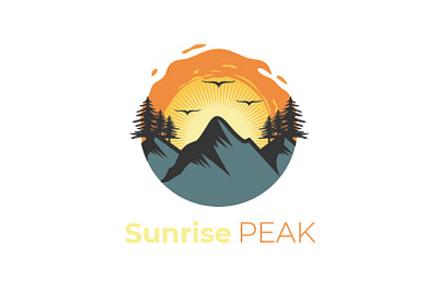 Sunrise Peak Logo branding design graphic design illustration logo ui ux vector