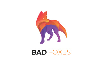 Bad Foxes Logo branding design graphic design illustration logo ui ux vector