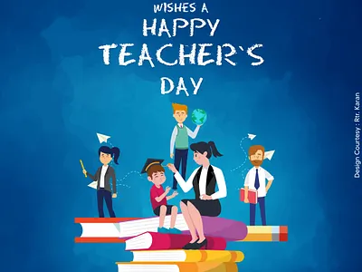 Teachers Day Poster - Using illustrator design logo poster teach ui vector
