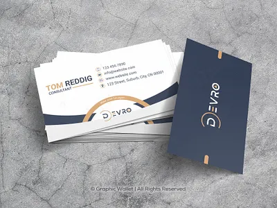 Devro - Business Card branding design graphic design graphicwallet illustration logo typography ui ux vector