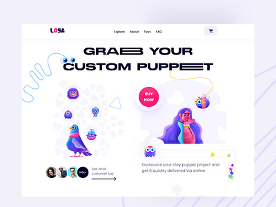 Puppet best design cartoon illustration illustration illustration art illustrator land landing page ui web