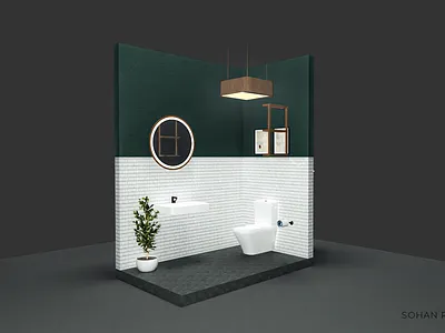 Bathroom Interior 3d 3d design bathroom interior branding design floorplan interior interior design sketchup