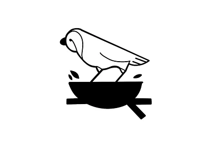 Inktober 09 - Nest bird design illustration inktober nest