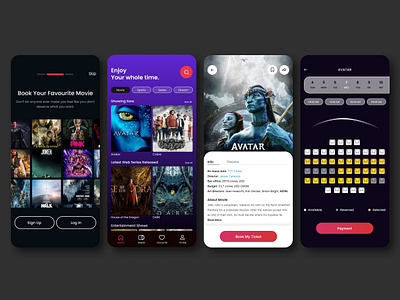 Movie Ticket Booking movieticketbooking ui uiux