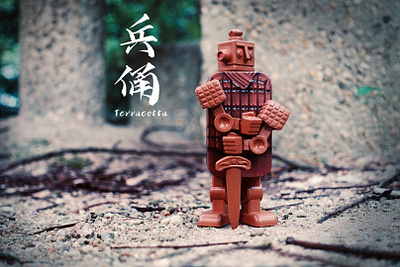 Terracotta TinBot branding culture design designer toys illustration logo retro robot toy ui