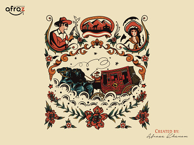 Illustration adobe illustrator american art beautiful logo branding design digital art graphic design illustration vector