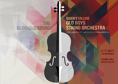 Concert Brochure Cover concert design graphic design