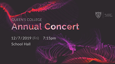 QC Annual Concert 2019 concert design graphic design music