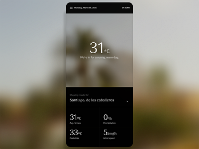 Warm Weather concept design draft flat idea minimal sketch ui weather