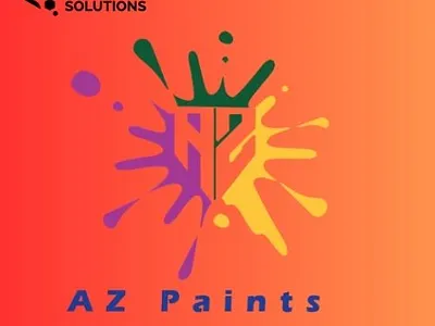 Logo for AZ Paints Designed By: Hive of Solutions azpaints branding graphic design hiveofsolutions identity logo