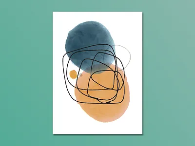 Abstract Painting 02 : Unknown abstract art design draw illsutrator illustration vector