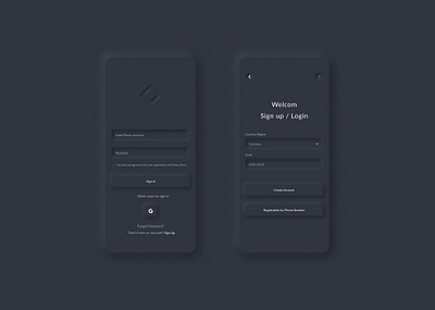 Neumorphism Login design glassmorphism icon login login page minimal neumorphism ui ux webdesign website