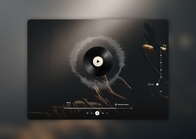 Music Player graphic design icon musicplayer productdesign ui ux webdesign website