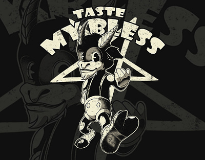 Cartoon Mascot 30s - Cute Baphomet branding cartoon 30s cartoon character cartoon mascot cartoon vector illustration graphic design logo rubberhous style vector art vector illustration