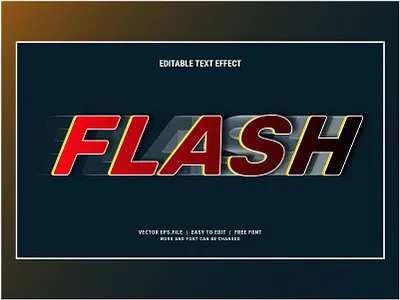 Flash editable text effect modern style burst design