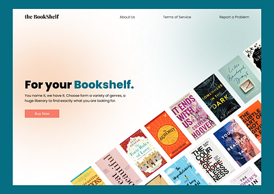 Landing Page UI for Book Store book book shop book store branding design design concept dribbble figma landing page ui uiux user interface ux