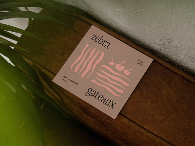 Zebra Gateaux bakery brand brand dentity branding cake card food graphic design logo minimal pastries visual