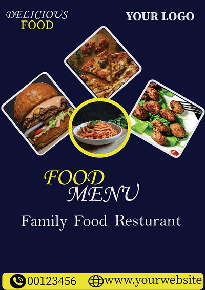 Food Menu Flyer flyer graphic design menu design restaurant menu restaurant menu design