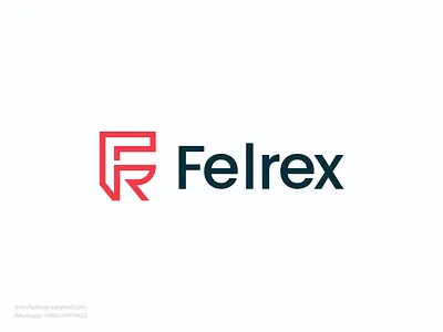 Felrex Logo abstract logo app branding brandmark colorful logo design felrex graphic design icon identity illustration illustrator letter f letter r lettermark logo modern modernlogo