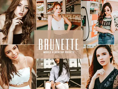 Free Brunette Mobile & Desktop Lightroom Presets outdoor lightroom presets wedding presets
