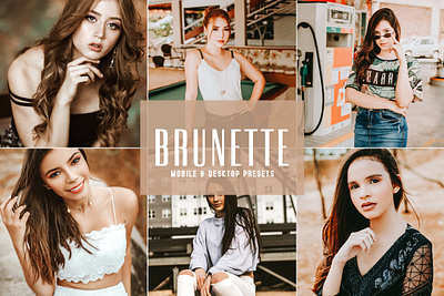 Free Brunette Mobile & Desktop Lightroom Presets outdoor lightroom presets wedding presets