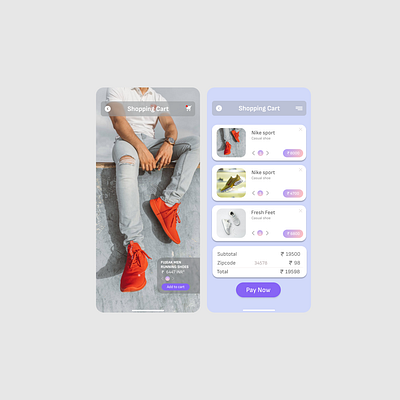 Shopping Cart challenge dailyui design ui