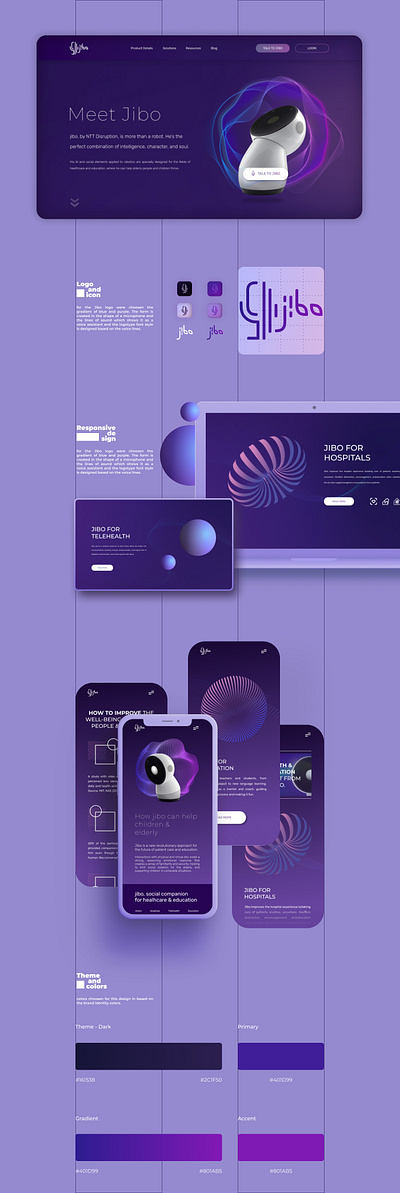 Voice Assistant Web Design app branding design graphic design ui