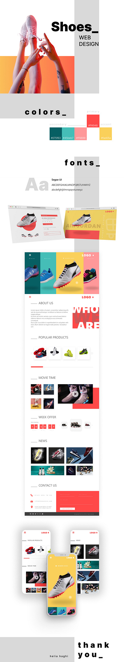 Shoe Store Web Design app branding design ecommerce graphic design ui userinterface ux webdesign website