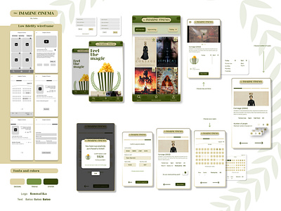 Imagine Cinema mobile app app branding design graphic design ui ux vector