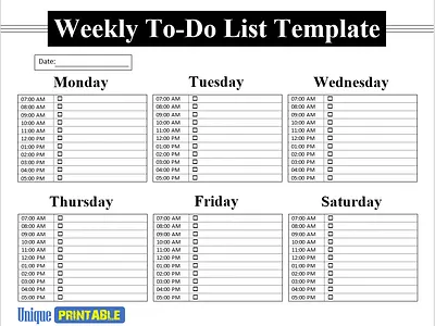 10 Easy To Use Weekly To Do List Template Word / Weekly Planner design editable templates free templates graphic design printable templates template templates