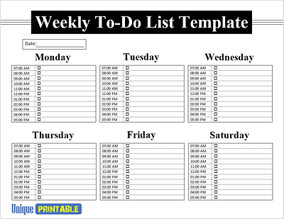 10 Easy To Use Weekly To Do List Template Word / Weekly Planner design editable templates free templates graphic design printable templates template templates