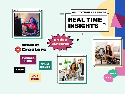 Multytude - Creators ๐ app branding design engagement illustration logo mobile stream streams typography ui user experience ux web website youtube