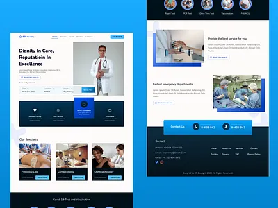 Healthcare Landing Page casestudy landingpage ui ux website